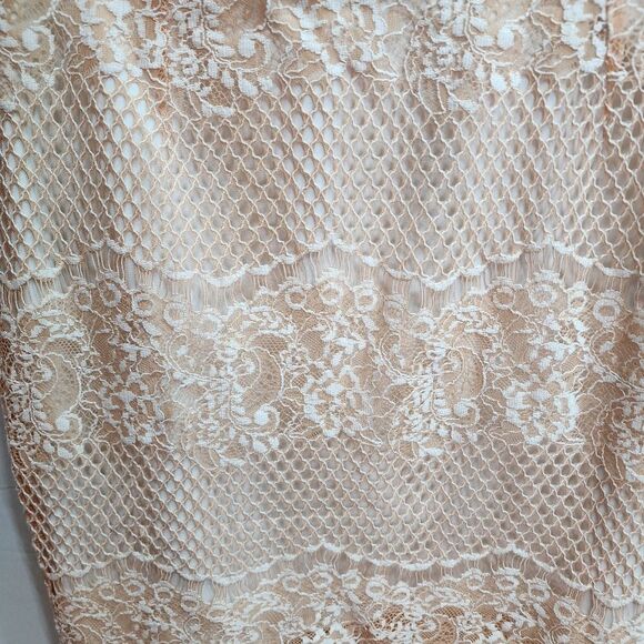 Elliatt Mood Peach Lace Pencil Skirt Size Small - Picture 4 of 15